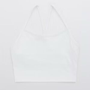 White Offline Racerback Tank